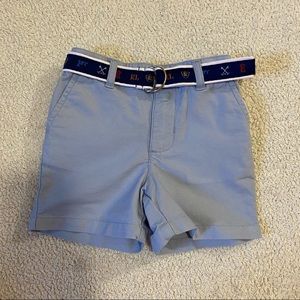 Ralph Lauren Baby Blue Shorts with Belt, size 9 month